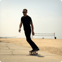 Ryan riding a board sport